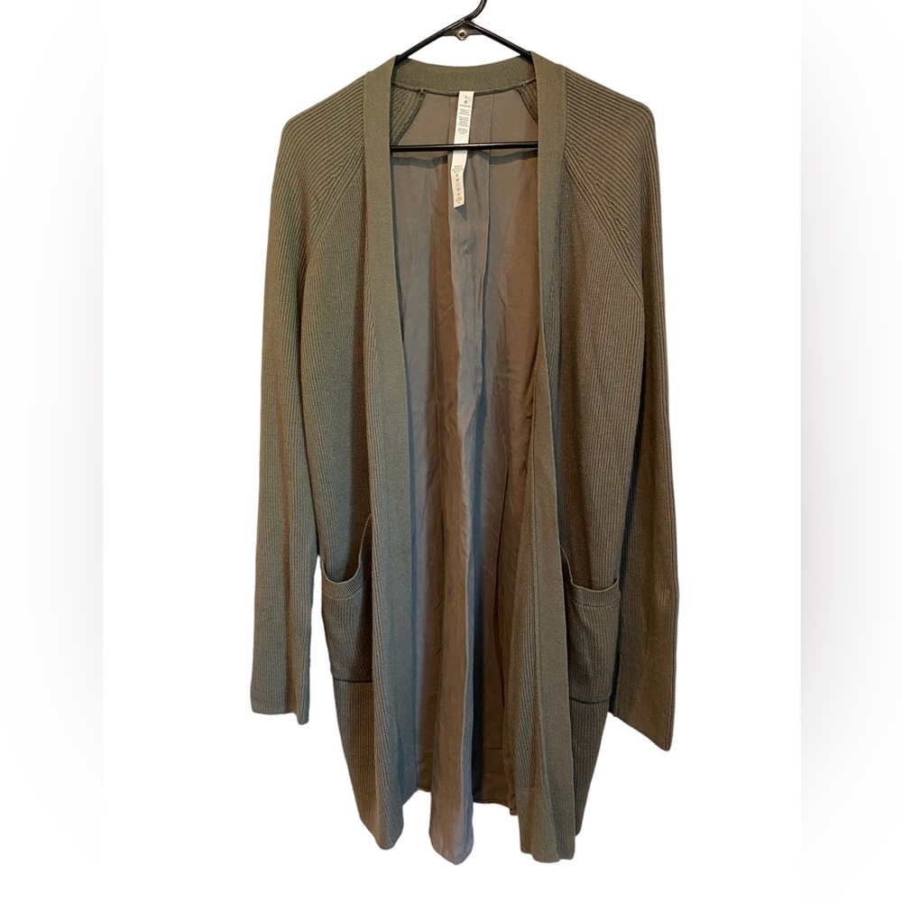 Lululemon Still At Ease Wrap Cardigan Green Size 4